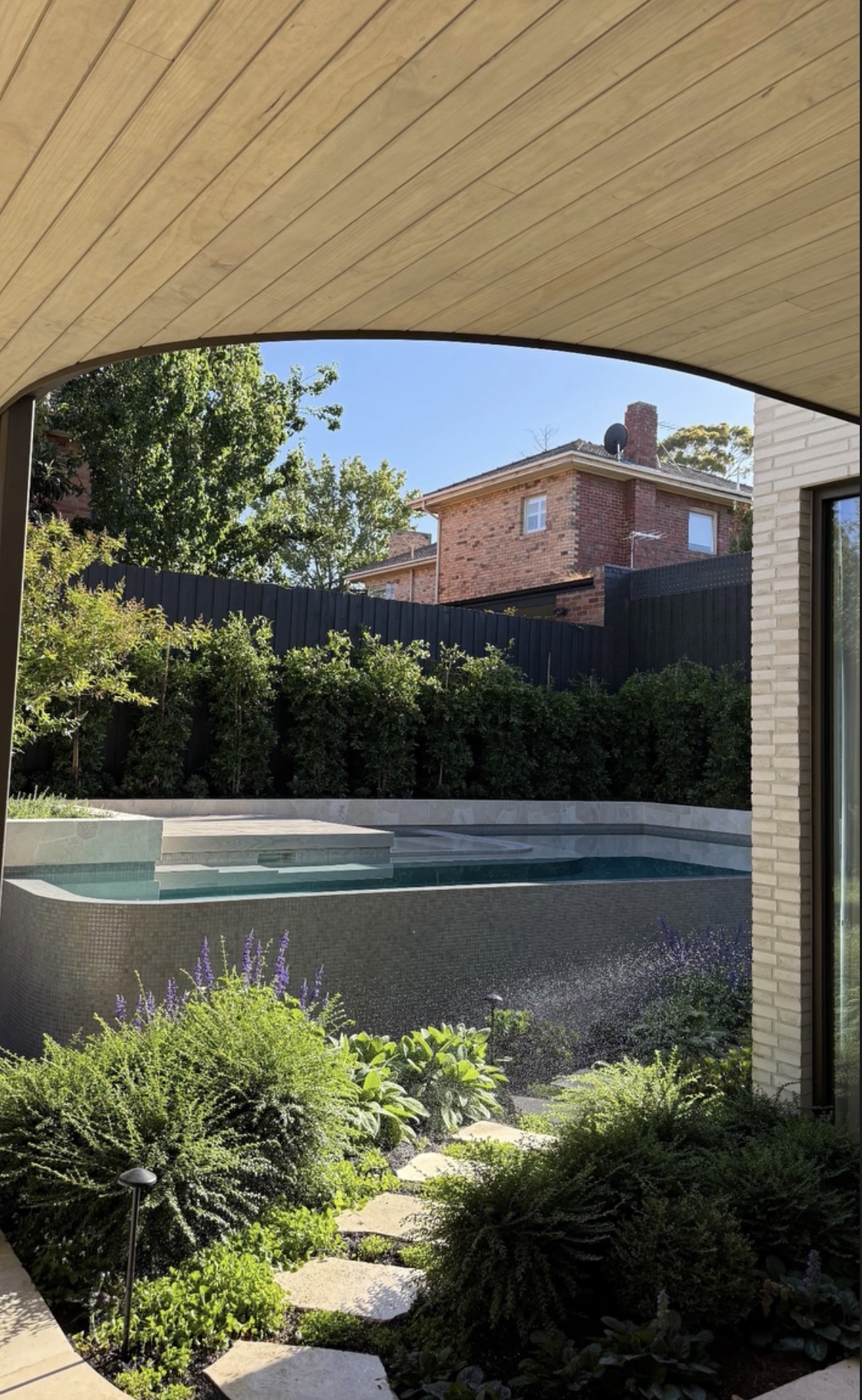 Architectural Detail — Arched Outdoor Living & Pool